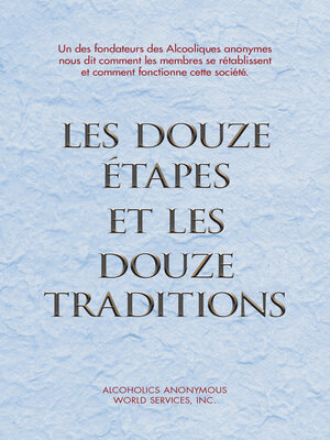 cover image of Les Douze Étapes et les Douze Traditions
